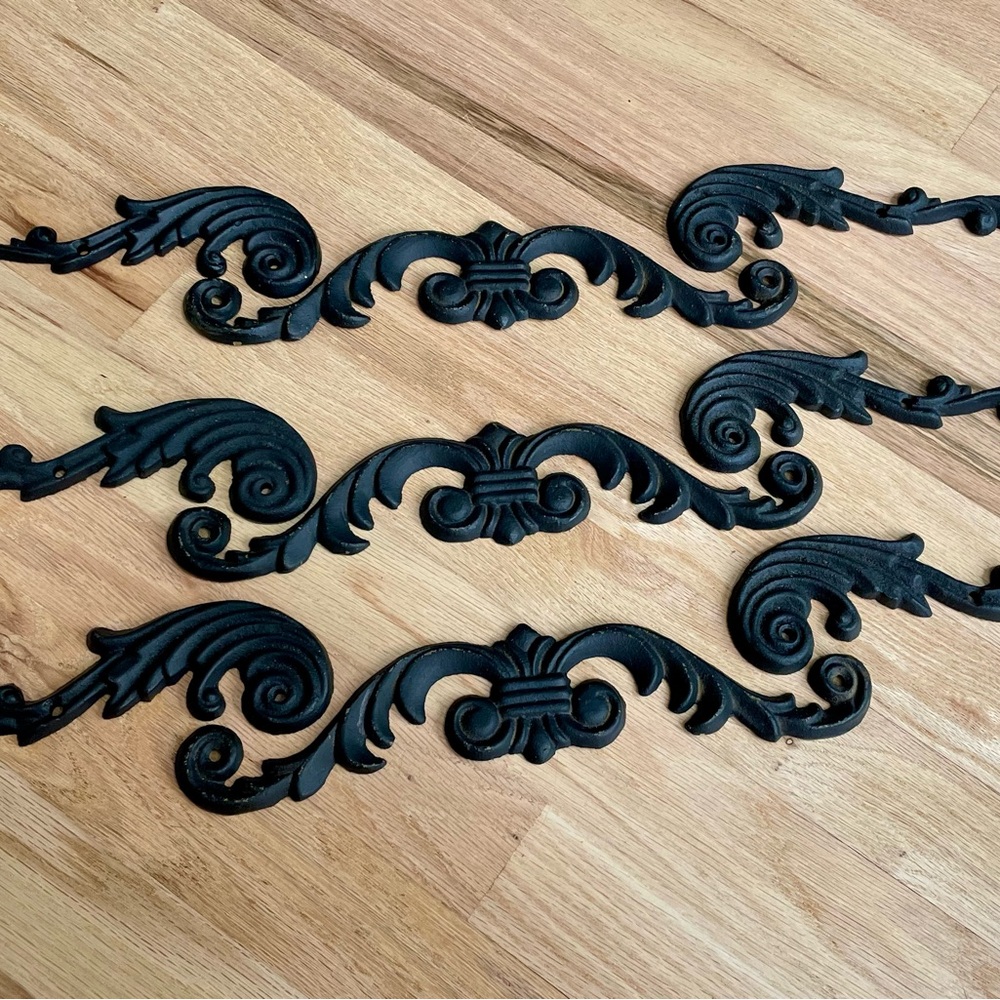🌹9 Piece ORNATE ornamental iron accent DECOR pieces - Picture 7 of 8
